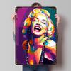 Marilyn Monroe Pop Art Metal Poster Wall Decor Custom Metal Tin Signs for Wall Art Decoration Coffee Bar Accessories Retro Room