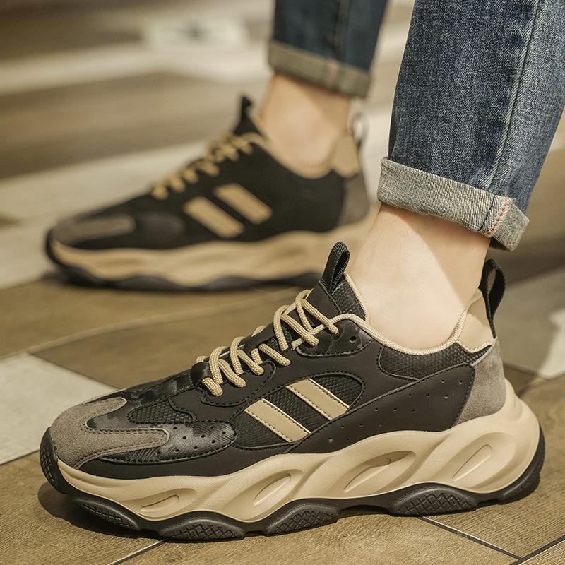 Shoes Autumn non-slip and wear-resistant casual sports Forrest Gump running sports lightweight black dad shoes