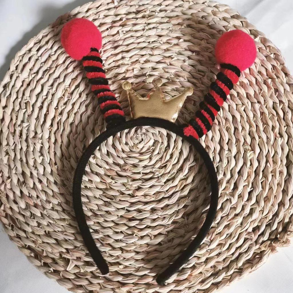 Weihnachts-Tier-Haarreif für Kinder - Ameisen-, Bienen- & Marienkäfer-Antennen