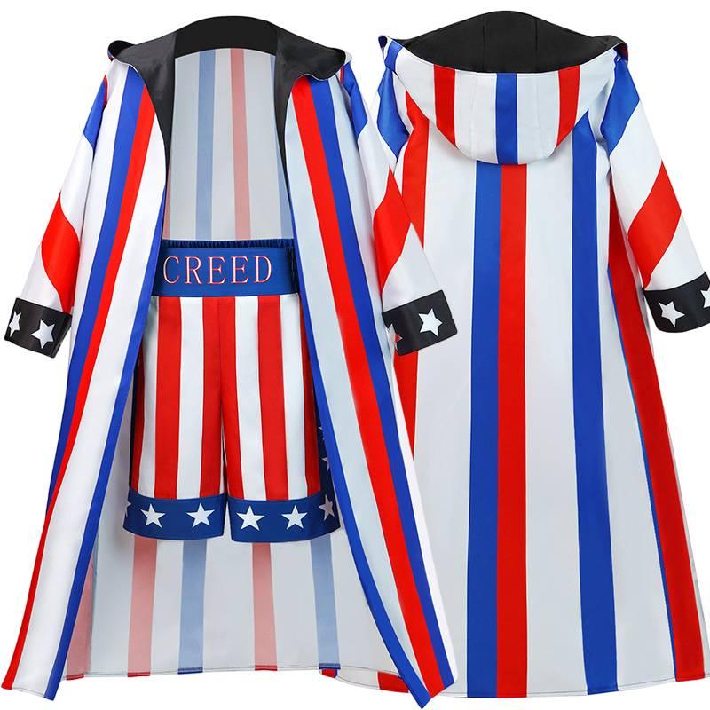 Adonis Creed Inspiriertes Kostümset für Halloween und Bühnenauftritte Hochwertiges Polyestermaterial