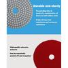 4 Inch Diamond Polishing Pads Kit, 14 Pcs Granite Polishing Pads 50#-3000# Pads with Metal Rods, for Granite, Concrete, Marble, Stone, Tiles, with