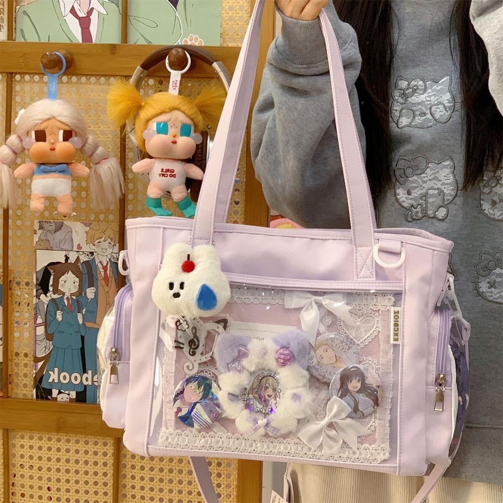 Ita Bag Clear Window Tote Bag Anime Display Shoulder Handbag