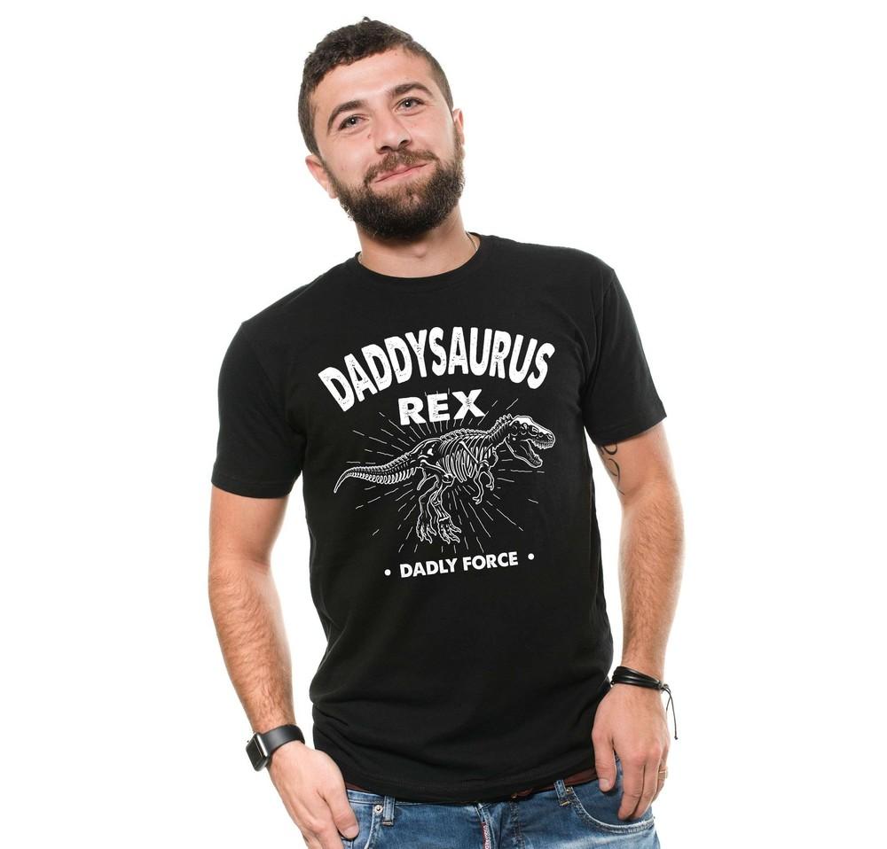 Daddy Saurus Shirt Dinosaur Dad Shirt T-Rex Dad Shirt Father s Day Shirt Unisex T-Shirt L