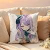 Cute Mejiro Mcqueen Uma Musume Pillow Case Pattern Printed Pillowcase For Living Room Sofa Cushion Cover