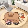 1pc Scooter Capybara Chair Carpet for Office, Non-slip, Soft and Durable Leisure Rug, Perfect for Office, Living Room Yy251103099