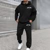 Trendy Men's and Women's Plus Velvet Streetwear Hoodie Set