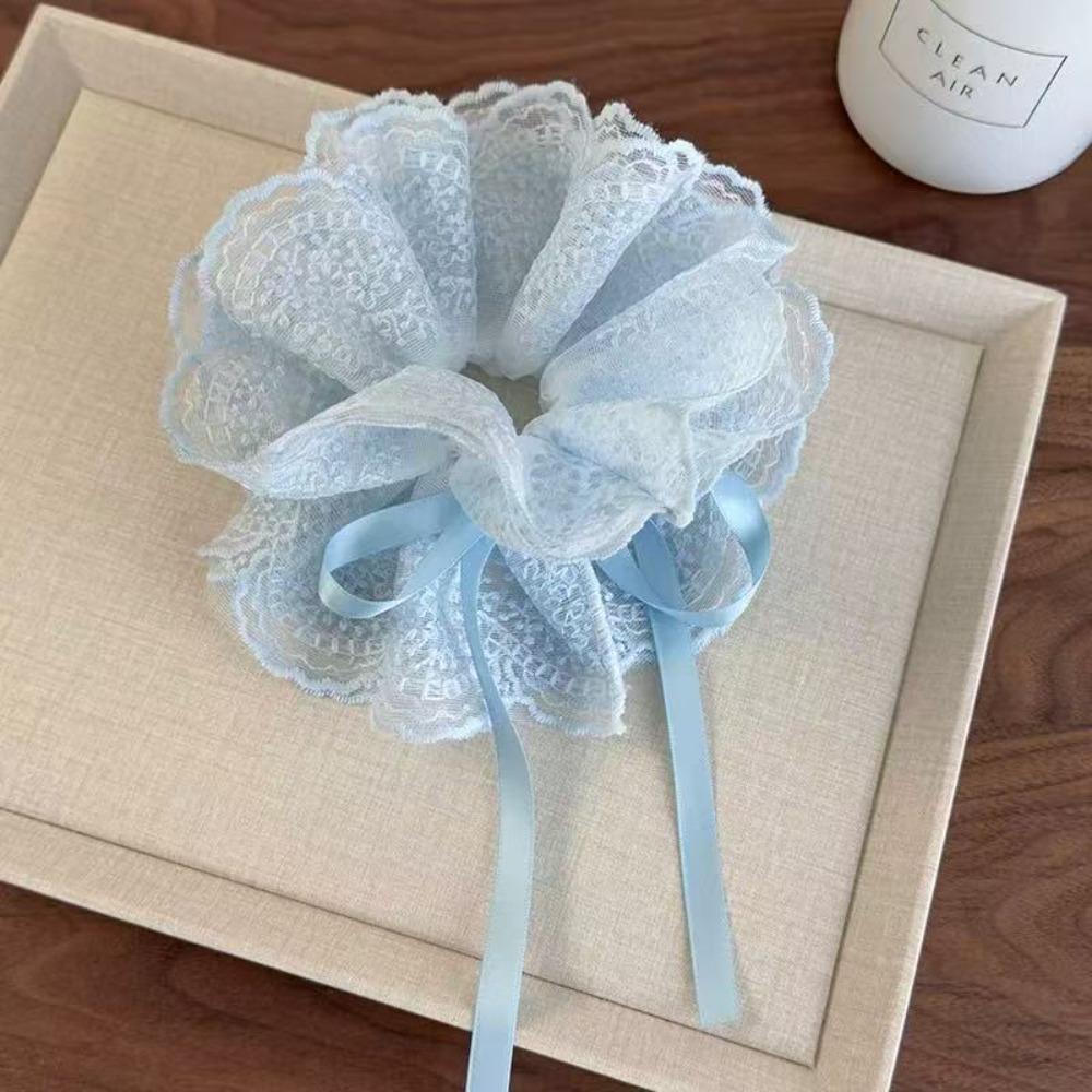 Multi-Layer Hair Bands Lace Trim Ponytail Holder Sweet Hair Ties  Girls