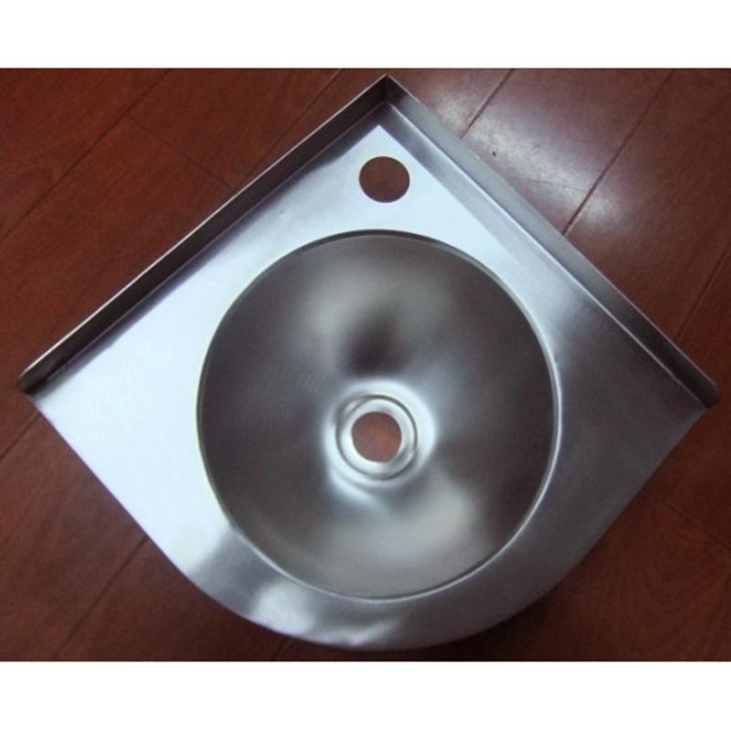 Dreieck Waschbecken Aus Edelstahl 304 | Wandmontiert, 30.5x30.5x13 Cm | Für Küche, Bad, Wohnmobil & Boot