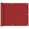Balcony Screen - VIDAXL - Red - 75x400 Cm - Oxford Fabric - Waterproof and Windproof