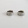 925 Sterling Silver Vintage Earrings For Women Trendy Simple Retro Round Heart Earring Jewelry Prevent Allergy Party Accessories