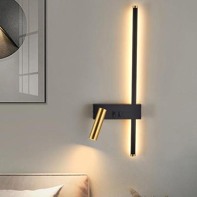 Modern Nordic Minimalist Long Wall Spotlight with Switch for Living Room & Bedroom
