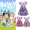 Bluey Bingo Print Cosplay Dress For Kids Halloween Or Theme Party Ready!