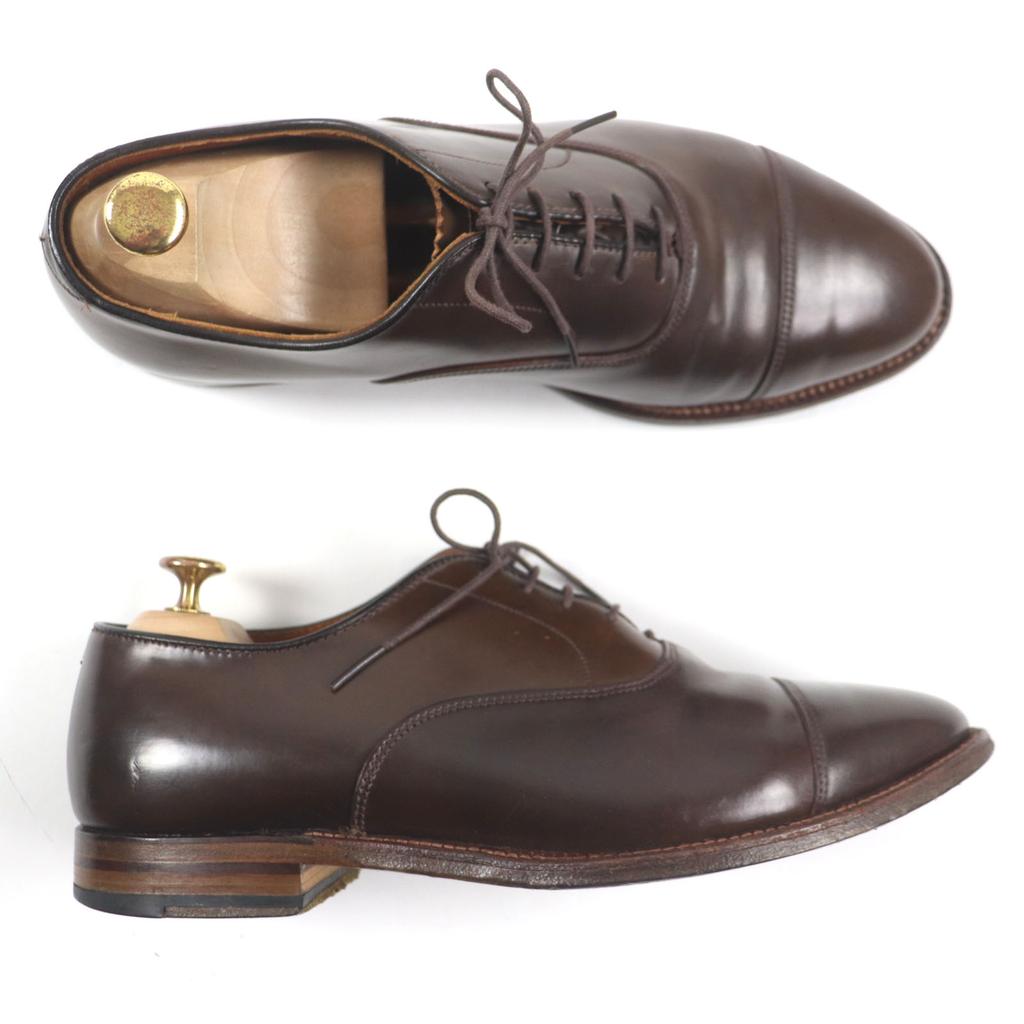 Great ALDEN Leather shoes Cigar cordovan inner wing, Brown Cordovan 9.5 90730 Used