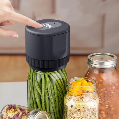 Jar Vacuum Sealer 10Jar Lids Electric Jar Vacuum Sealer Kit DC 5V All-in-One Jars Sealer for Mason Jars with Mouth &Regular Lids