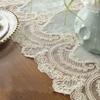 Table Runner Golden Velvet Europe Embroidered Table Flag Cover Luxury Lace Tv Cabinet Fabric Classical Coffee Wedding Decoration
