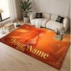 Custom Name Crystal Velvet Rug,Taylor Swift Comfortable Anti Slip Floor Mat For Room Decoration