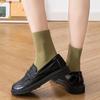 4 Pairs of Women's Socks Women's Center Tube Socks New Cotton Ice Silk Candy Color Versatile and Customizable Cut Socks At Will