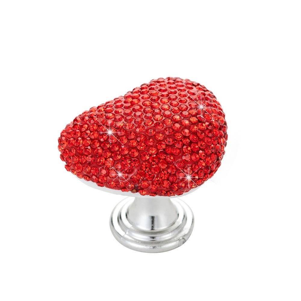 Heart Shaped Toilet Press Button Adhesive Diamond Toilet Flush Top Button Nail Protector Multifunctional