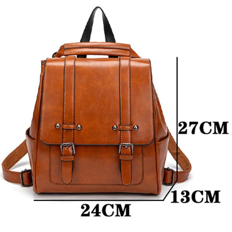 This Backpack Is A Fashionable and Versatile Lady's Bag with A Retro School and British Style