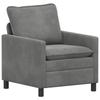 Sofa Set 2 Pcs Dark Grey Velvet