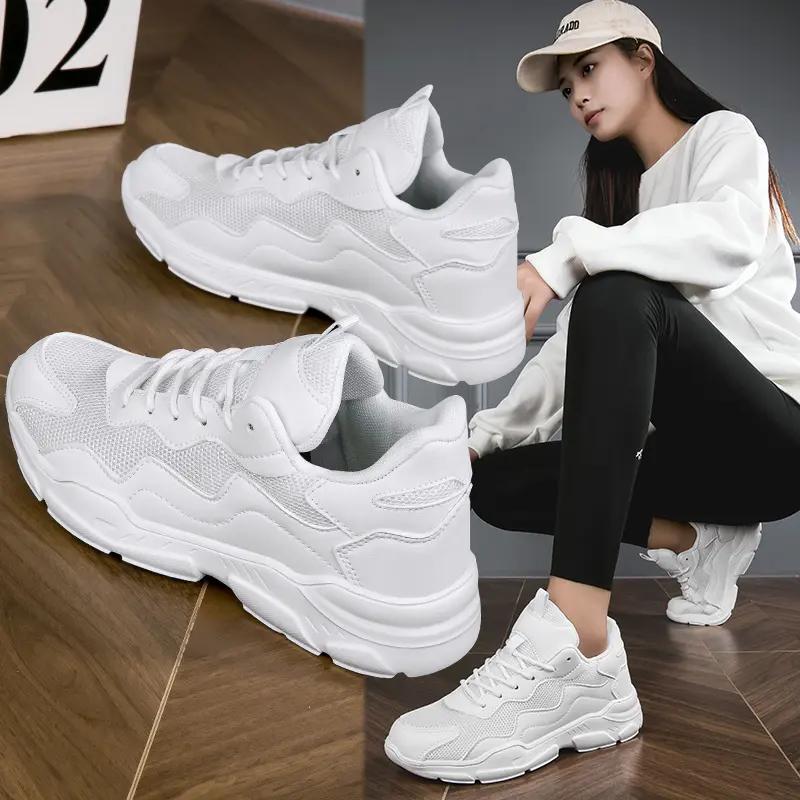 All Seasons Women's Sports Shoes Flat Bottomed Walking Shoes with Mesh and Thick Soles Are The Best Women Shoes for Walking All Day Long At Work