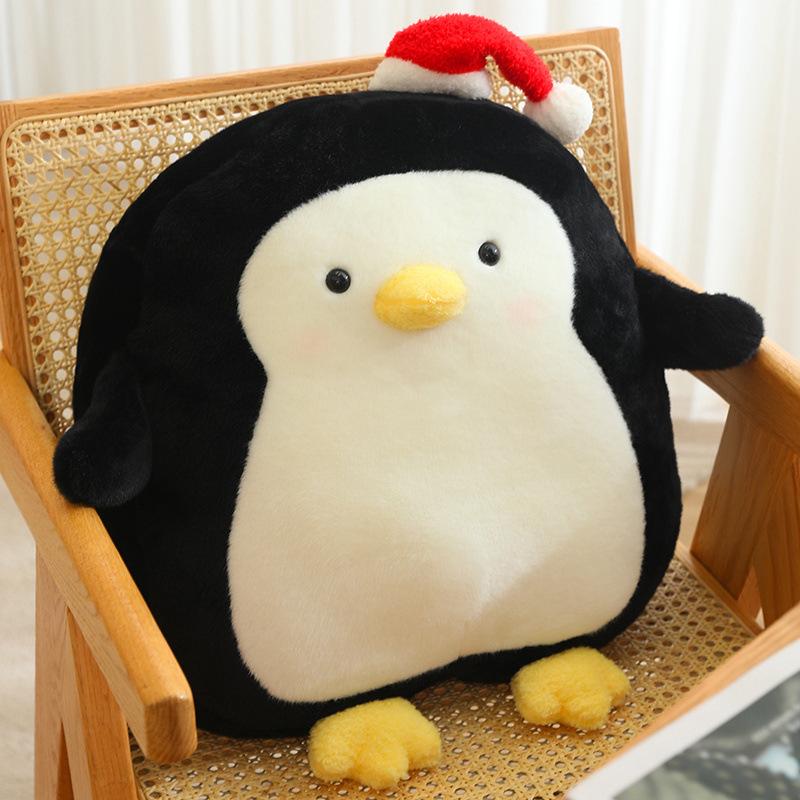 

Hat Red Penguin Plush Doll Pillow Decoration Children Birthday Gift Pp Cotton чорний