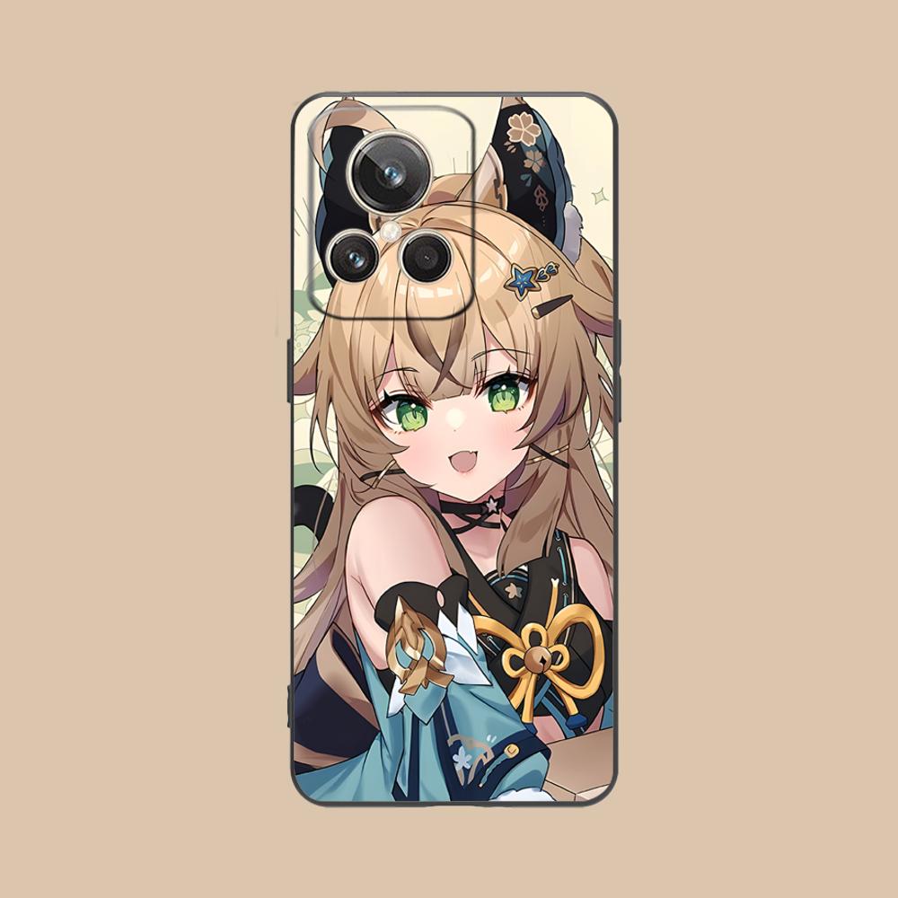 Game GI Kirara Mobile Phone Case for Realme GT 8 Neo Pro C75 73 71 C67 65 C55 53 C35 31 C20 15 Colorful Printing Cover Pretty