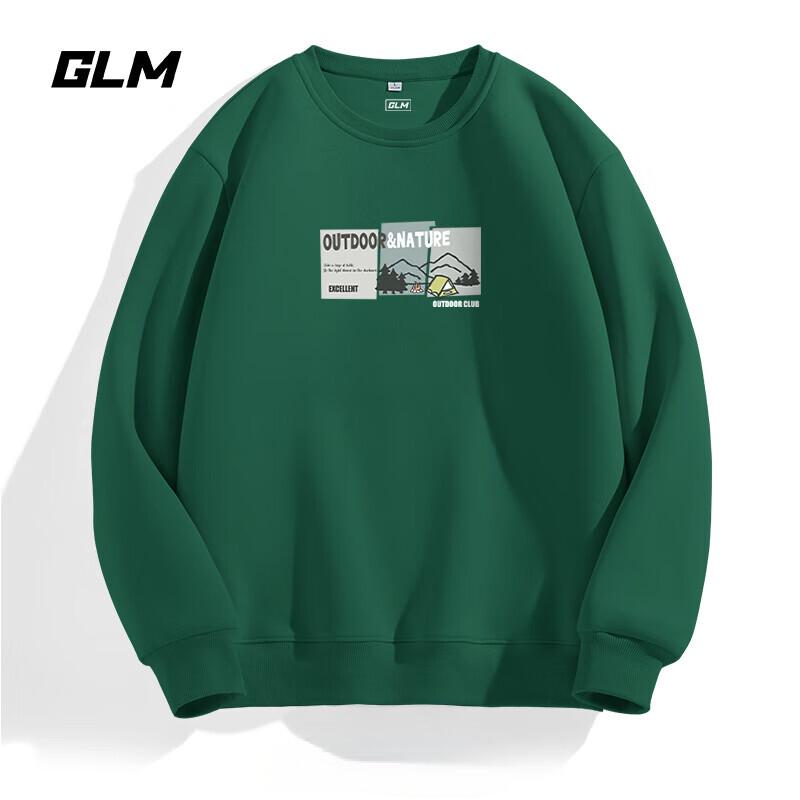 

GLM Men s Japanese Style Loose-Fit Round Neck Sweatshirt XL
