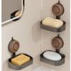 Double Layer Soap Dish Wall-mounted Bar Soap Holder Creative Laundry Soap Rack