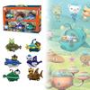 Octonauts The 6pcs Toys Car Figure Barnacles Peso Kwazii Crew Car Toy Kids Gift
