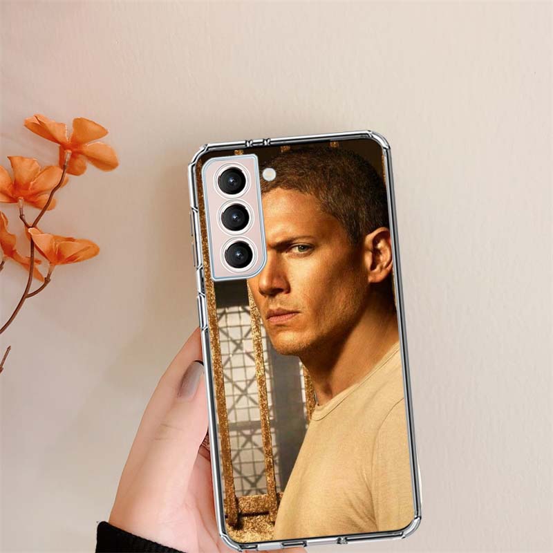 Prison Break TV Series Clear Phone Cases for Samsung S26 Ultra Galaxy S25 Edge S24 S23 FE S21 Plus S20 S22 S10 Cover Patterned C