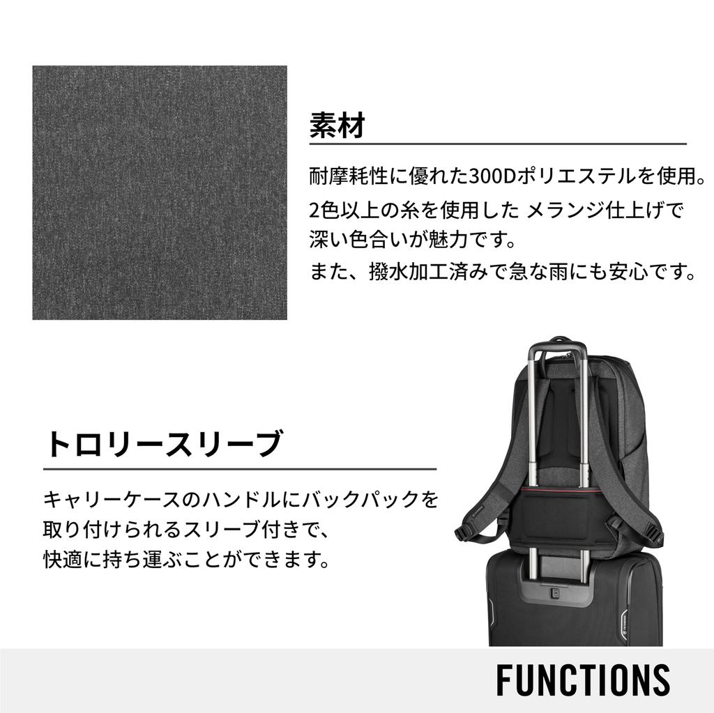 Victorinox Architecture Urban2 Deluxe This functional and spacious backpack offers ample storage for your organizer and a water bottle Personalization