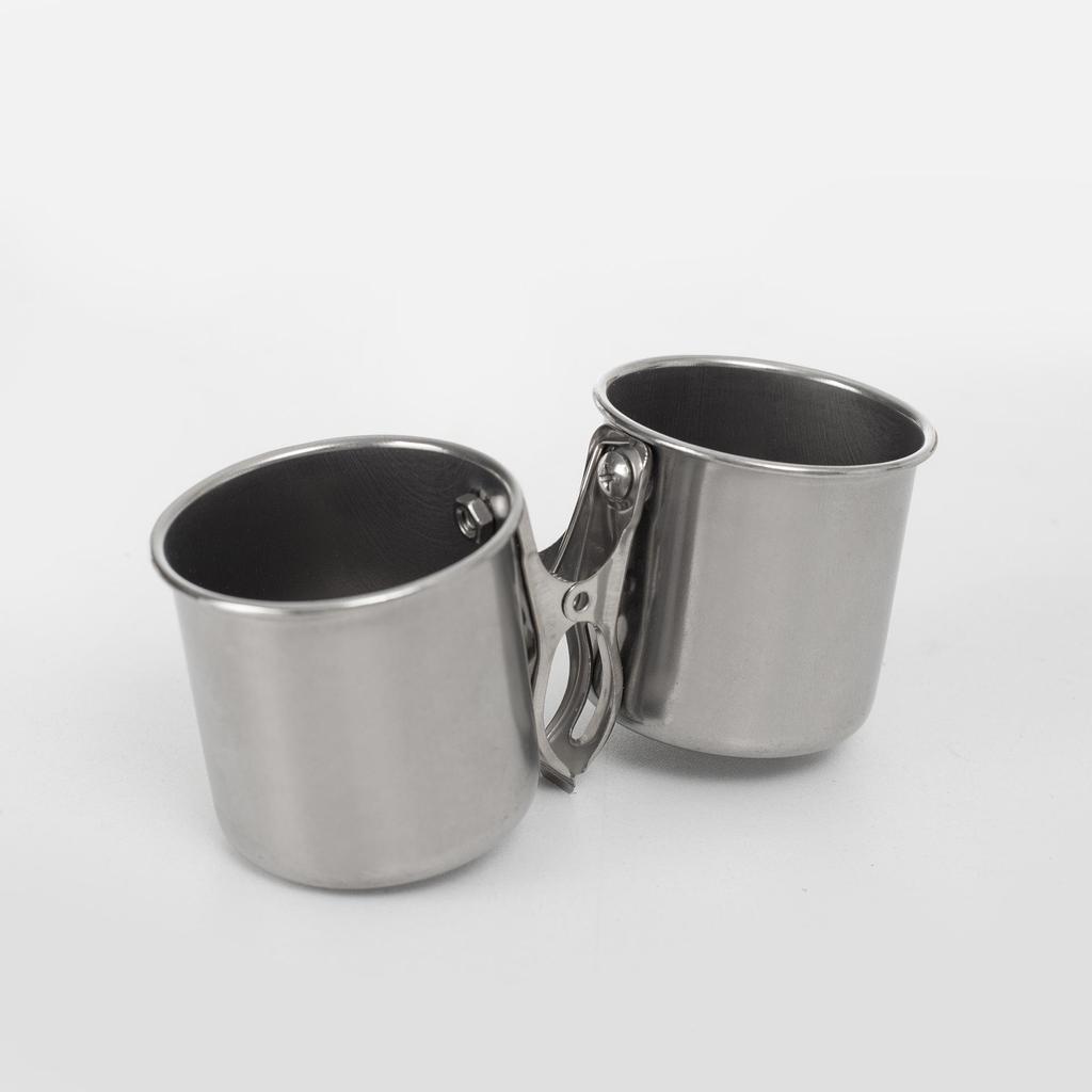 Stainless Steel Birdcage Food and Water Bowl for Cockatiels and Budgies