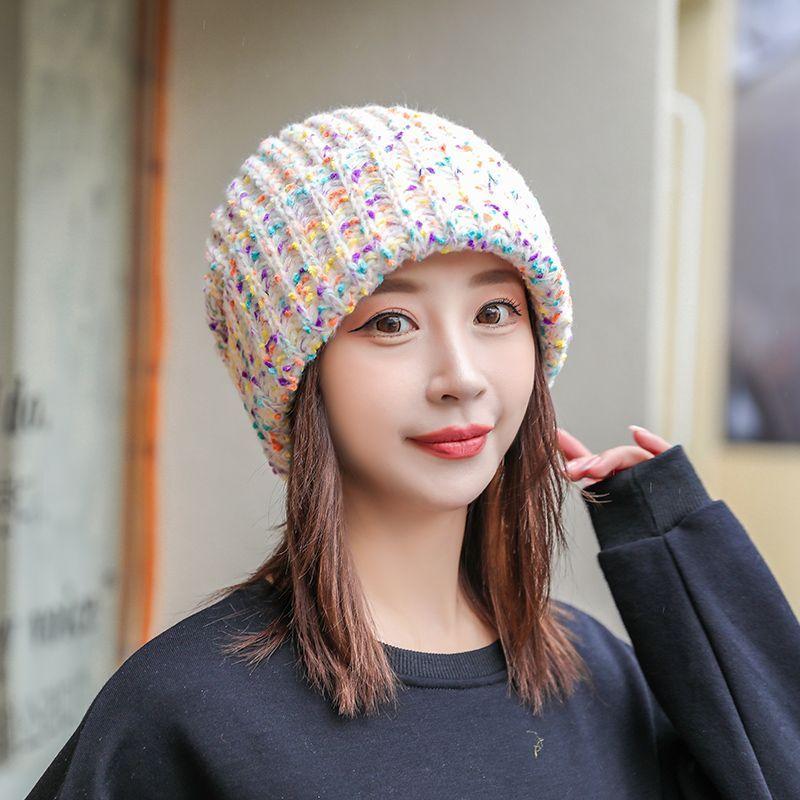Women's Hat  Autumn Winterheattech Big Head Circumference Loose Hat Fashion Hat