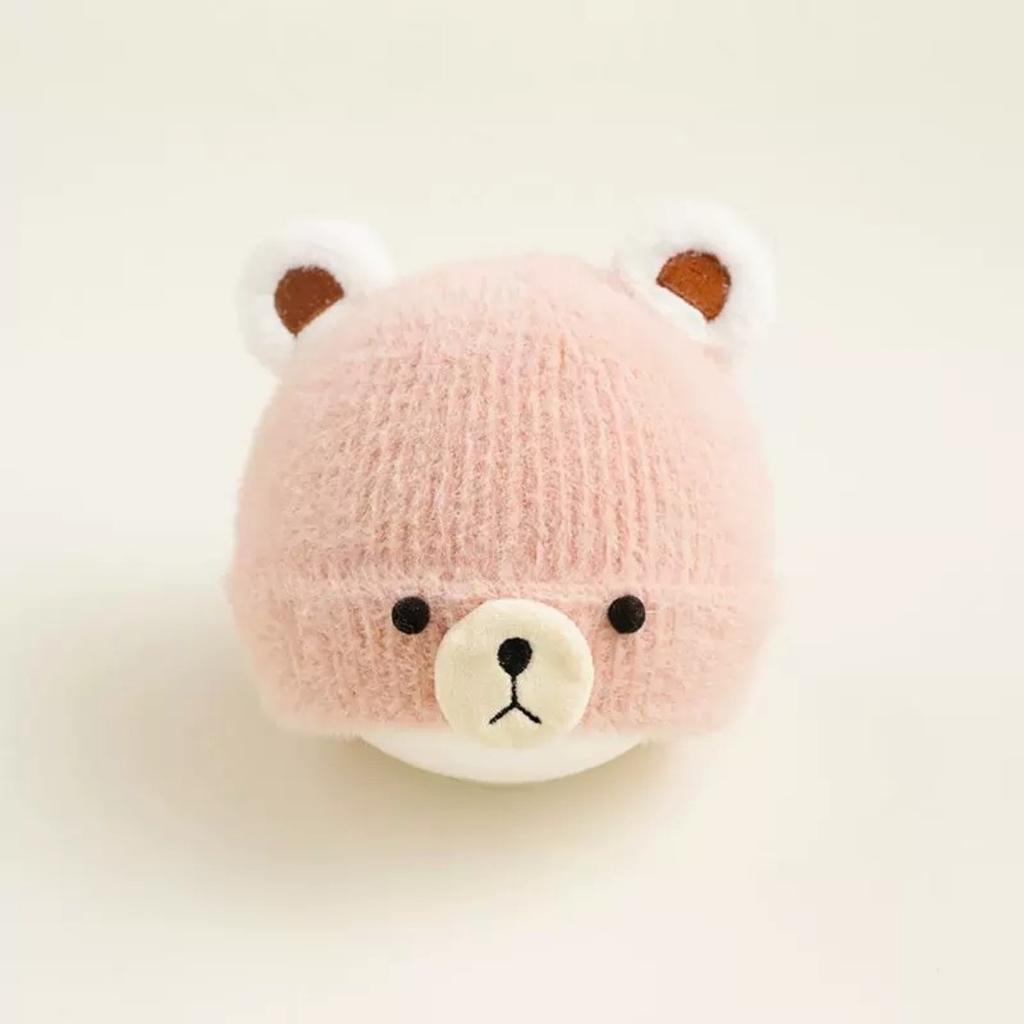 New Autumn and Winter Baby Ear Protection Hat, Warm and Cold Proof Hat, Comfortable Baby Double Ball Soft and Sticky Toe Cap