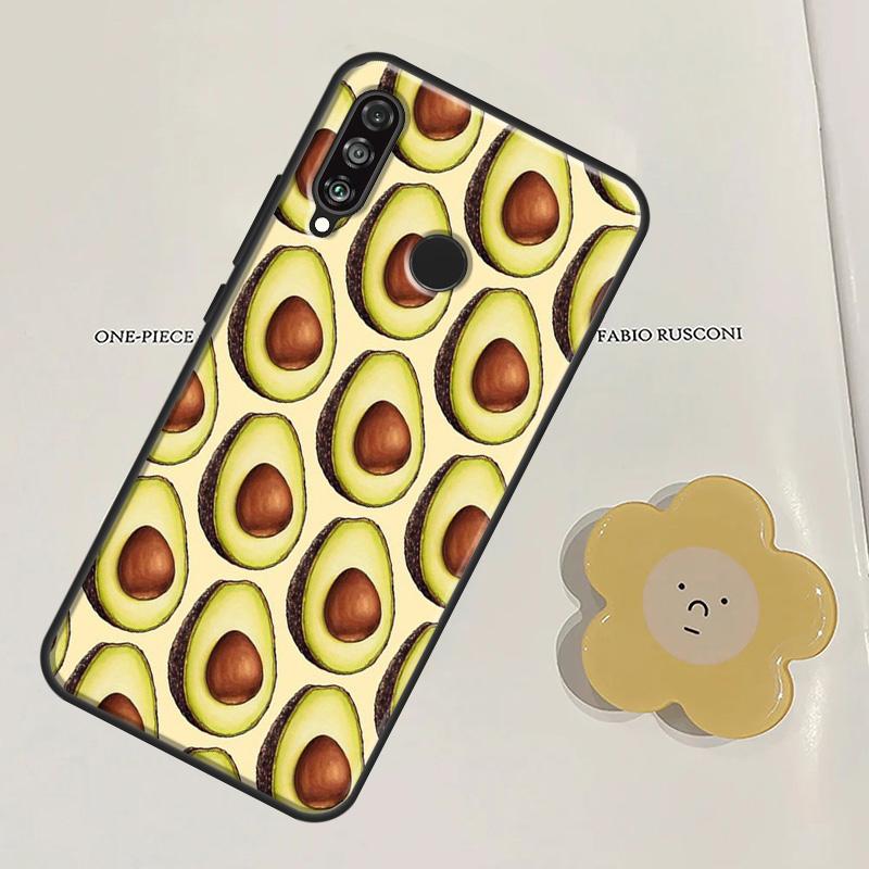 FUNNY AVOCADO Smile JOKE For Huawei Nova Y60 Y70 Y90 Y61 Y91 3i 7i 8i 11i Nova 9 10 SE 11 Pro P20 P40 P30 Lite Case