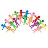 10 Pcs Novelty Stretchy Stretch Toy Cute Colorful Yellow Stress Relief Stretchy Fidget Gifts TPR Soft Plastic Creative Doll Toy