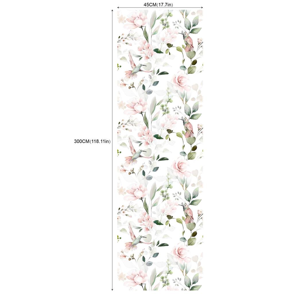 Self Adhesive Wallpapers Home Decor Bird on the Tree Pattern Bedroom Background Wallpaper Furniture Decorative Sticker