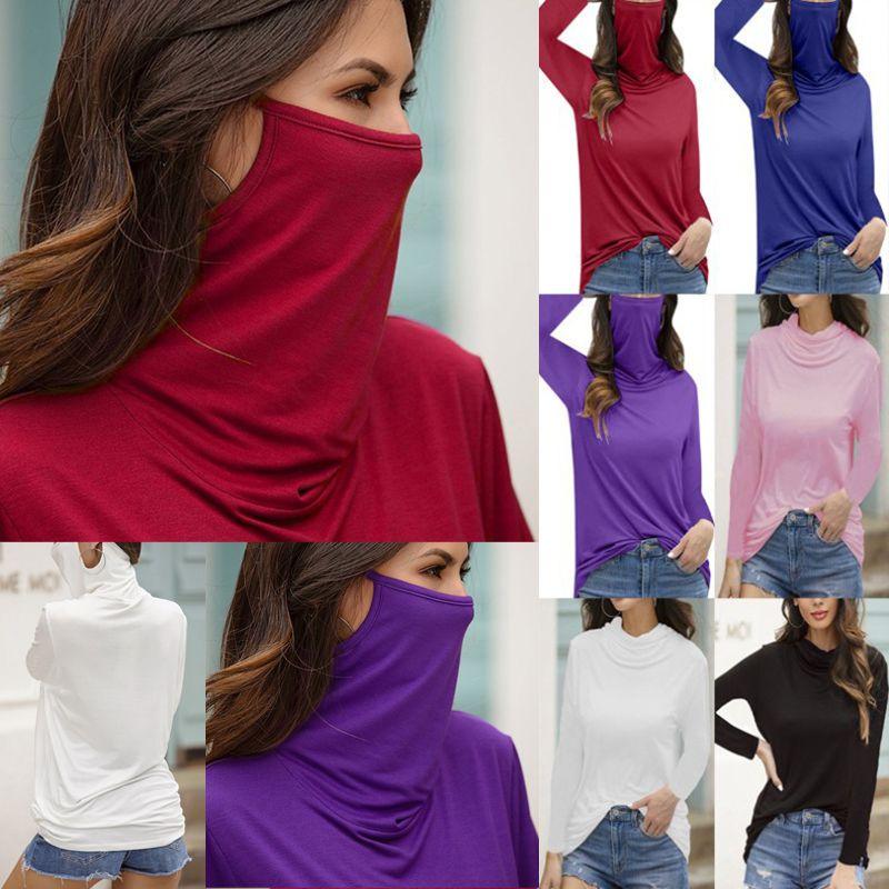 Women's Stylish Turtleneck Long Sleeve Dust-proof Blouse T-shirt For Everyday Comfort