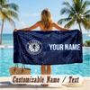 Custom Text Beach Towel, Soft Absorbent Swimming Multi-use TowelRangers FC