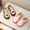Kinder Lederschuhe für Mädchen T-Riemen Niedlich Mode Prinzessin mit Herz Weiche Süße Kinder Ballerinas für Hochzeitsfeier 2024 Frühling Herbst