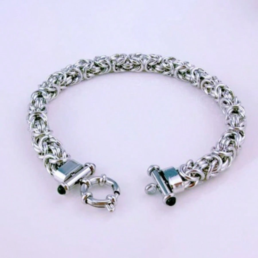 Stainless Steel 7mm Non-fading Bracelet Trendy Hip-hop Men Chain Bracelets