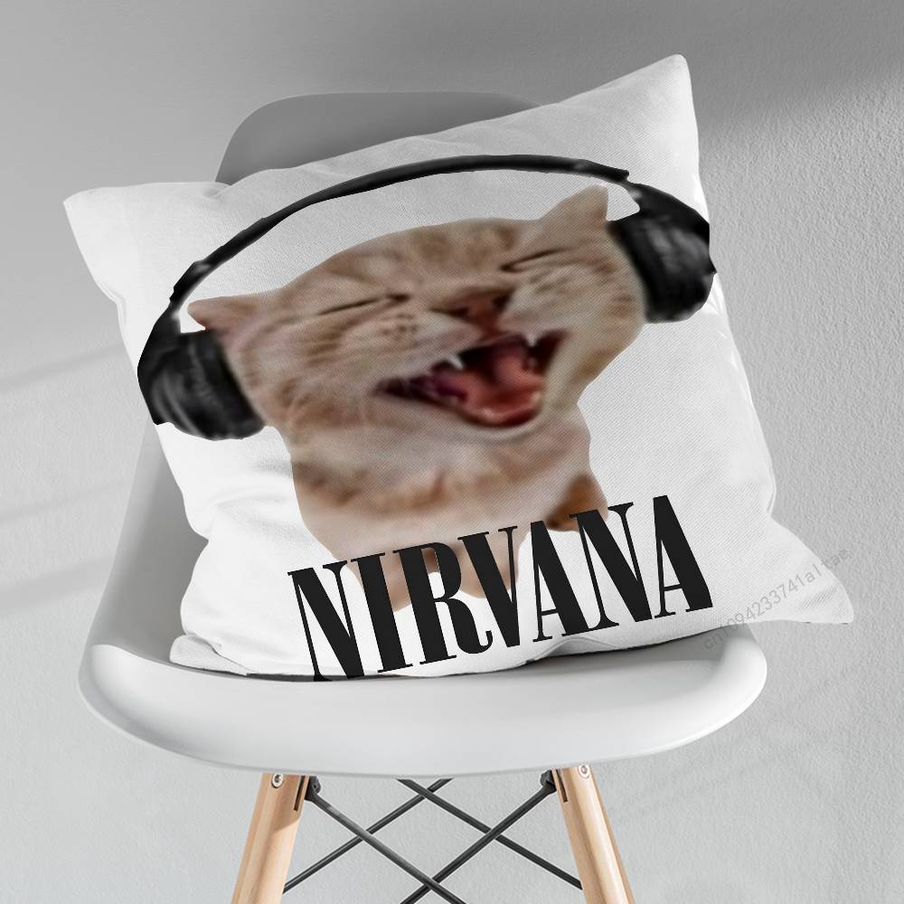 NNirvanaS Cool Pillow Over Living Room Sofa Cushion Cover Home Decoration Bedroom Room Bed Pillow Cover