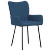 Dining Chairs 2 Pcs Blue Fabric