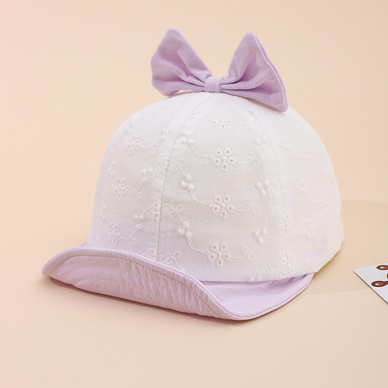 New Arrival: Baby Girl Soft Brim Adjustable Sun Hat - Versatile, Sweet Princess Duckbill Cap