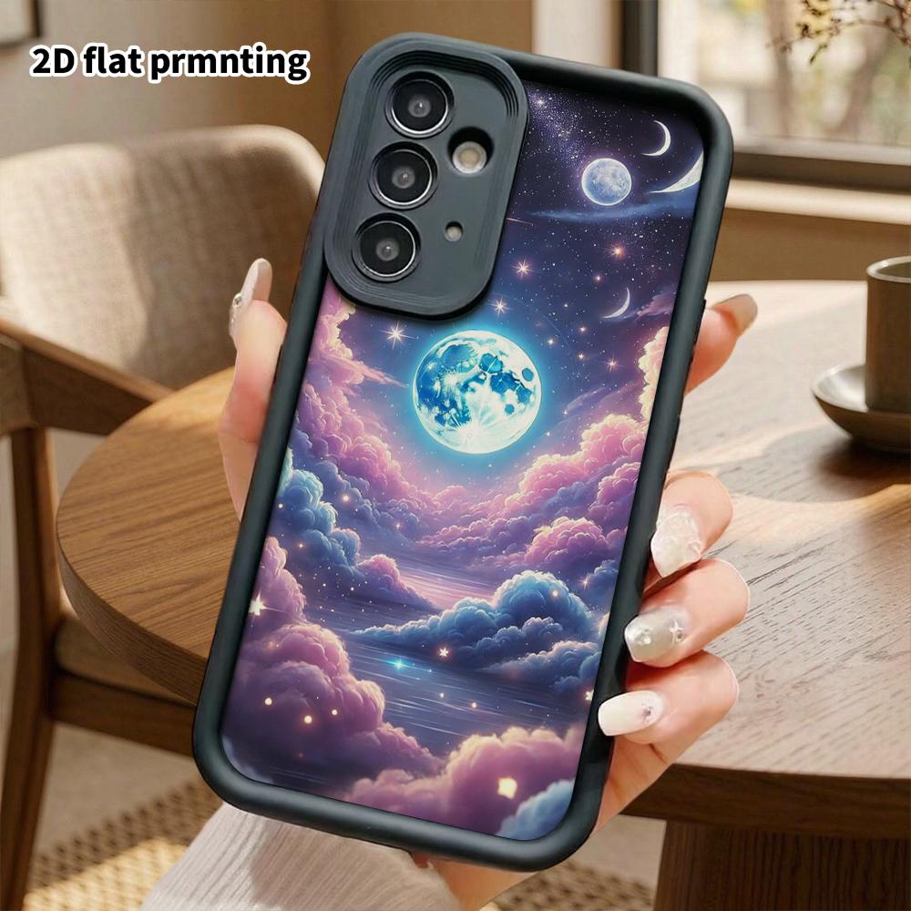Phone Case: 2D Flat Samsung Galaxy A34 A35 M05 M06 S20 S22 S21 FE Plus 5G Protective Case, Starry Night Sky, Perfect Christmas and Halloween Holiday G