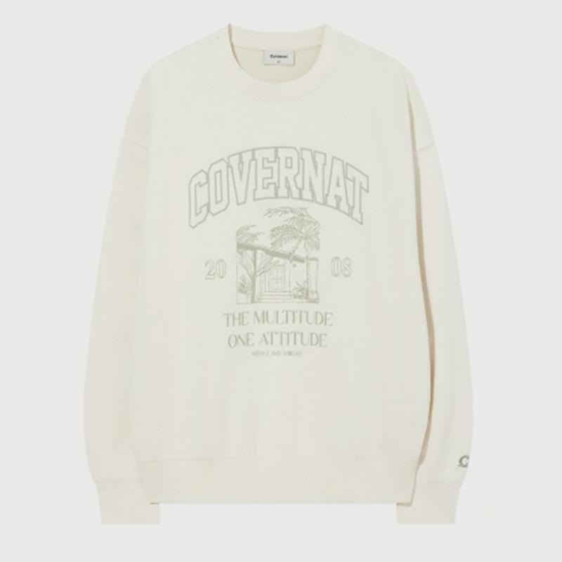 Covernot Sweatshirt cu grafică palmier B1 Co2501cr41 Dn Iv