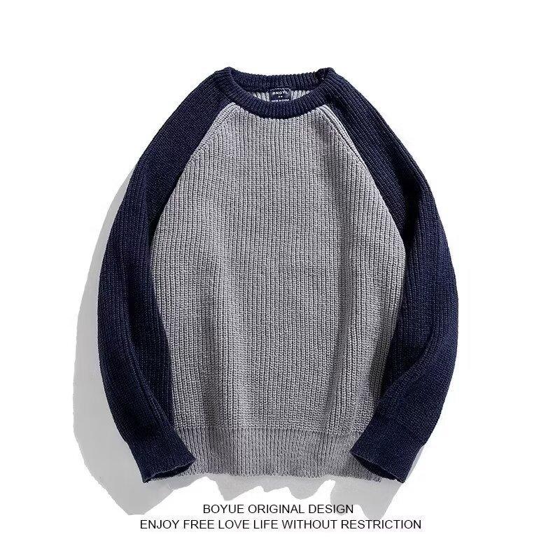 

Sweater, Men s, Loose and Lazy Style, High-end, Winter Coat, Winter Thick, Japanese Retro Interior, Men s Knitted Sweater XXXL