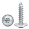 201 Stainless Steel M2/M3/M4 Plum Slot Pan Head Self-Tapping Screws with Gasket