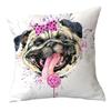 Painted Dog Creative Plush Cushion Pillowcase Office Waist Pillowcase Home Textile